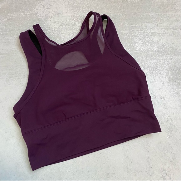Lululemon || Double Tap Bra II Darkest Magenta 6 - Picture 2 of 5